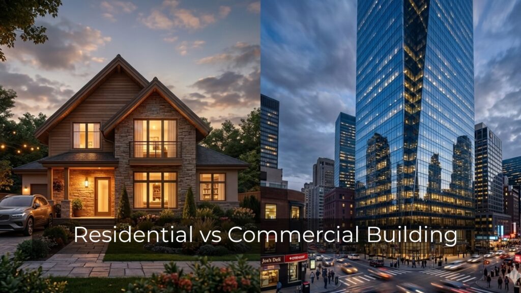 Residential vs Commercial Building: Key Differences
