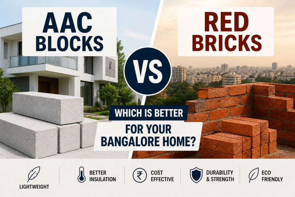 AAC Blocks vs Red Bricks: Which is Better for Your Bangalore Home?